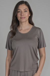 Vivisence Femme Haut de Pyjama Viscose Manches Courtes Confort pour Nuit 2201,