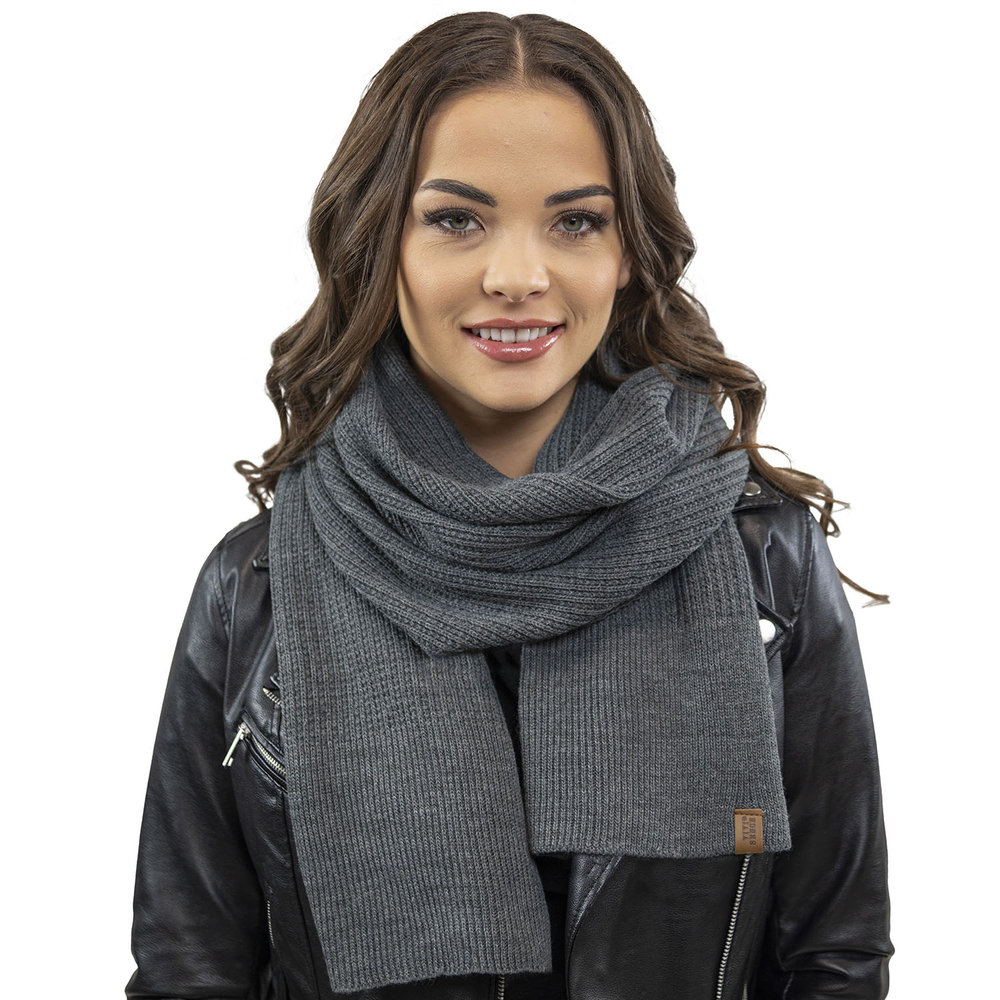 Vivisence Damen Winter Schal Wärmt Schenkt Komfort für Kalte Wintertage 7042S, dunkelgrau