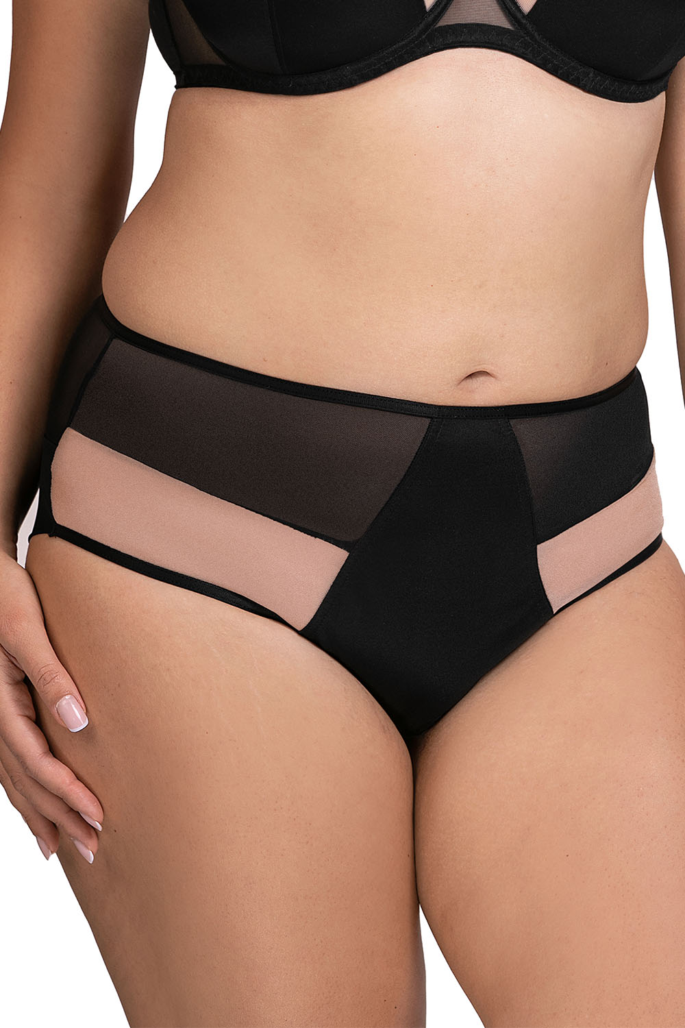 Vivisence Culotte Pour Femme Élégante Coupe Classique Finition Élastique Gousset En Coton Dos Lisse En Maille Doublée Confort Quotidien et Élégance, 