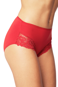 Vivisence culotte féminine classique taille haute avec dentelle 4008, 