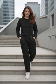 Vivisence Jogginghose Baumwolle Elastischer Bund Komfort Für Alltag 9104, 