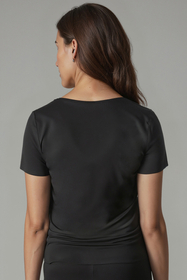 Vivisence Femme Haut de Pyjama Viscose Manches Courtes Confort pour Nuit 2201, 