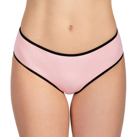 Vivisence culotte classique slip pour femme 4016, bande noire: rose