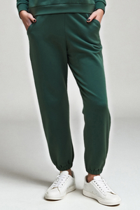 Vivisence Pantalon De Survêtement Femme Confortable Ceinture Élastique Poignets Côtelés Poches Latérales Tissu Doux Coton Mélangé Pour Détente Maison Sport Look Quotidien 9104,
