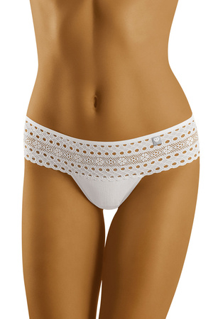 Wolbar women's lace elastic briefs Diamond 3519 , White