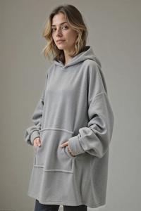 Vivisence Sweat À Capuche Couverture Doux Poche Frontale Pratique Confortable 5029,