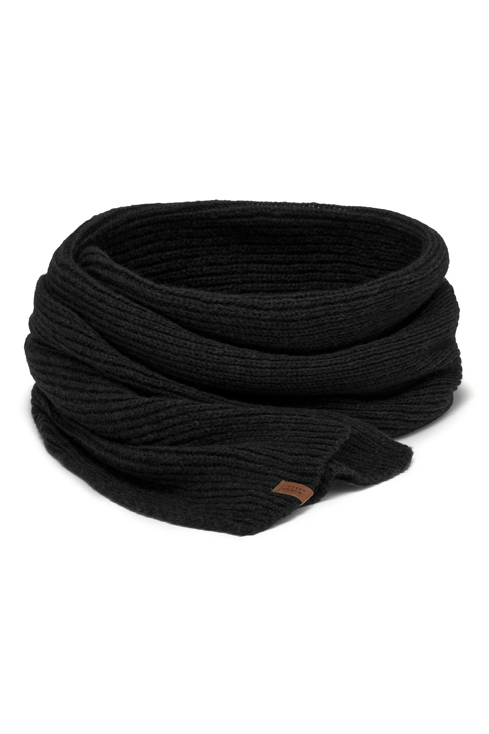 Vivisence Women Winter Scarf Merino Wool Soft Knit Cozy Warmth Everyday Comfort, Black