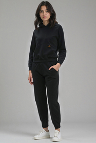 Vivisence Femme Ensemble Survêtement Coton Capuche Poches Confort Quotidien 9203, 