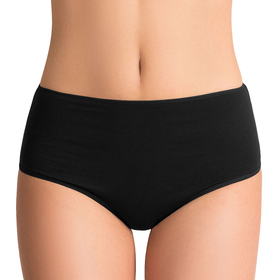 Vivisence femmes slip souple taille haute 4001, noir