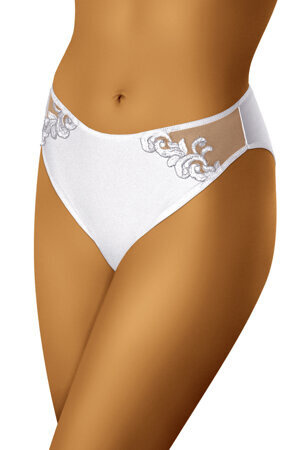 Wol-Bar Female briefs with embroideries WB460, White