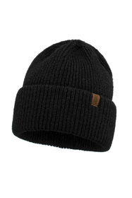Vivisence Women Winter Hat Merino Wool Blend Knit Snug Fit For Cozy Warmth, Black