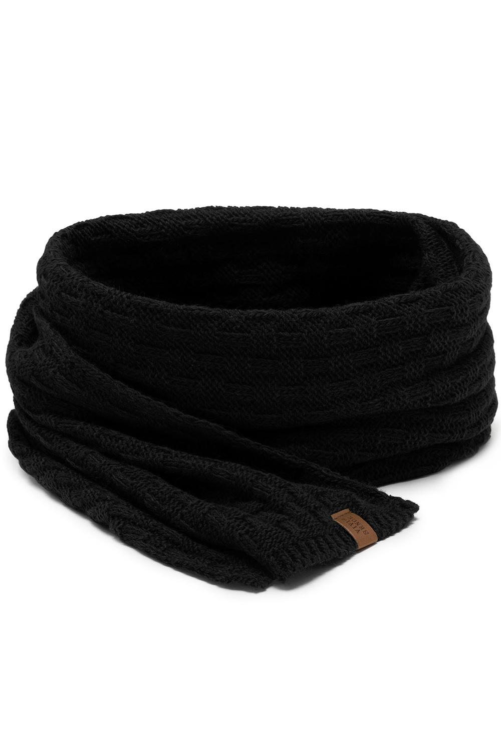 Vivisence Women's Winter Scarf Soft And Warm For Cold Days 7015S, black