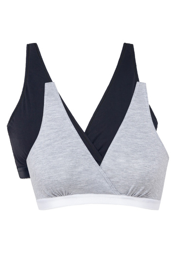 Mitex 2-pack of nursing bras Lilly 2-pak, black/grey