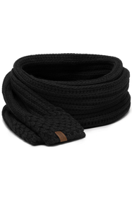 Vivisence Knitted Classic Scarf For Women Soft And Warm Everyday Look 7016S, black