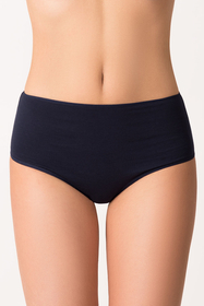 Vivisence femmes slip souple taille haute 4001, bleu foncé