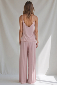 Vivisence Damen Pyjama Viskose Lockere Passform Komfort Für Nachtwäsche 2046, 