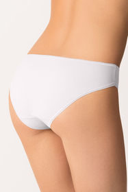 Vivisence Damen Slip Baumwolle Klebt am Körper Für Unsichtbaren Komfort 4003, weiß
