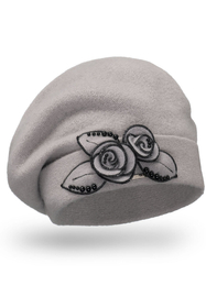 Vivisence Winter Mütze für Damen Handgefertigte Herbst Elegante Beanie Wintermütze aus Schurwolle Antistatische Eigenschaften Perfekt Für Kalte Wintertage Modell 7072, grau