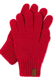 Vivisence Gants Femme Hiver Doux Et Chauds Idéals Pour Temps Froid 7014, rouge