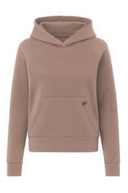 Vivisence Sweatshirt Baumwolle Lockerer Schnitt mit Kapuze Komfort Für Freizeit 9003, beige