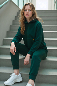 Vivisence Femme Ensemble Survêtement Coton Capuche Poches Confort Quotidien 9203, 