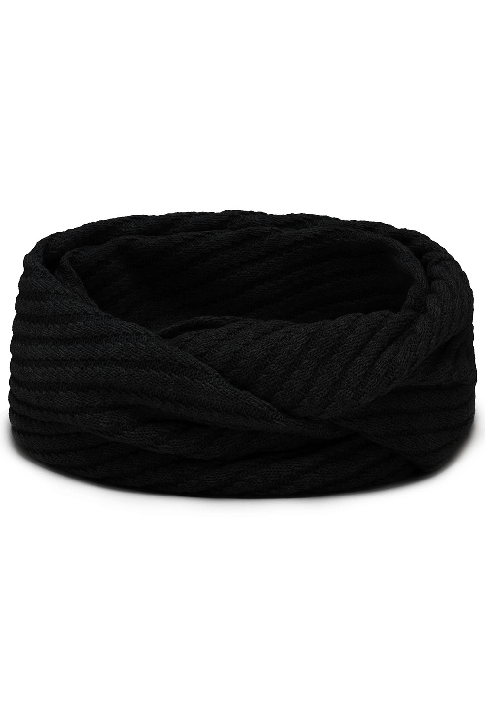 Vivisence Loop Scarf Double Layered Ideal For Cold Winter Days 7017S, black