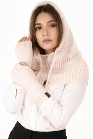 Vivisence Femme Gants Hiver En Maille Laine Mérinos Et Coton Chaleur Douce, rose