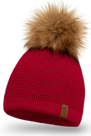 Vivisence Damen Bommelmütze Winter Wintermütze Warmem Garn Antistatische 7041, rot