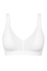 Vivisence Soft Bra Women Non Wired Support And All Day Comfort Adjustable Straps, white