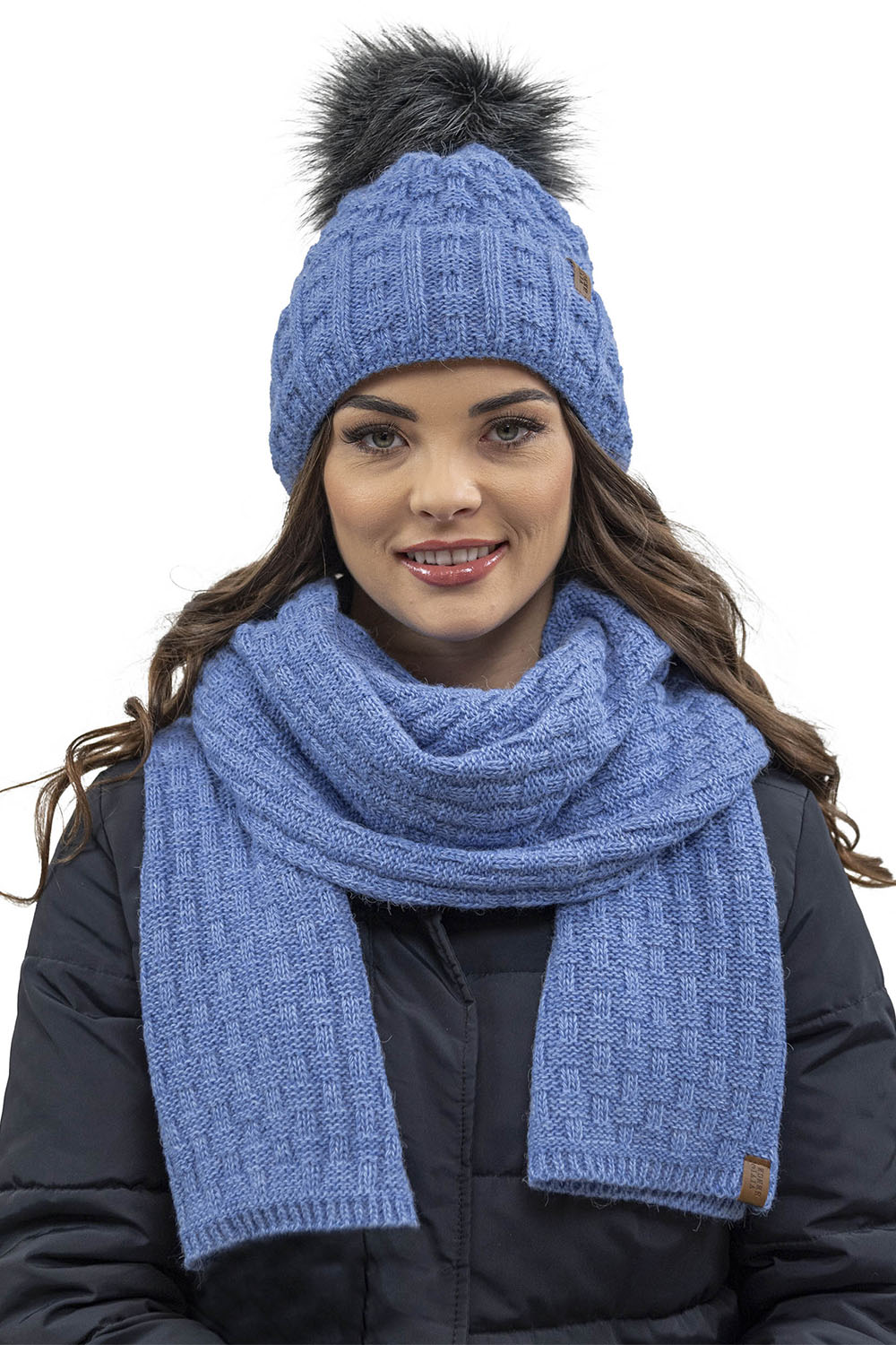 Vivisence Women's Winter Scarf Soft And Warm For Cold Days 7015S, jeans