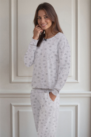 Vivisence Two-piece women's pyjama set 2023, Grey