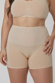 Vivisence Bermuda Culotte Femme Taille Haute Silhouette Parfaite Affinée 4102, beige