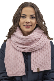 Vivisence Damen Winter Set Mütze Schal Fäustlinge Fleecefutter Gegen Kälte, puderrosa
