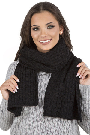 Vivisence Elegant Ladies Winter Scarf Made Of Thick Soft And Warm Fabric For Ultimate Comfort And Style Perfect For Cold Winter And Autumn Days , Black