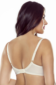 Vivisence Soft BH Damen Spitze Bügel Schleife Tüll Komfort Alltag 1052, beige
