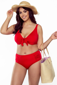 VIVISENCE Bikini Oberteil Damen Bademode Bikini BH Starker Halt 3202, rot