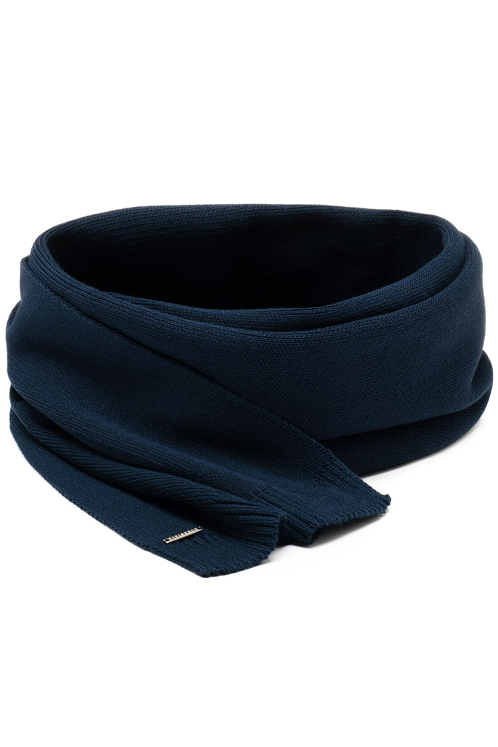 Vivisence Écharpe Femme Hiver Avec Nœud Décoratif Pour Les Journées Froides 7104, bleu foncé