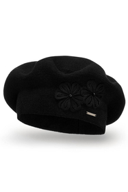 Vivisence Warm Thick Winter Beret For Women Ideal For Cold Days 7007, black
