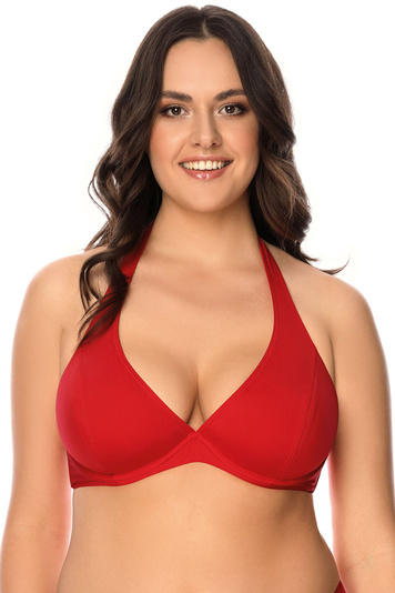 Vivisence underwired smooth non padded bikini top 3215, Red