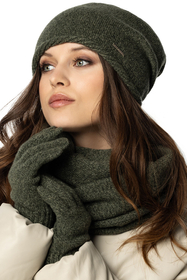 Vivisence Écharpe Tube Femme Hiver Moderne Et Confortable Pour Journées Froides 7108, vert mélange
