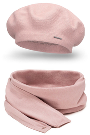 Vivisence Mütze Schal Set Klassisch Form Wärme Und Stil An Wintertagen 7005, rosa