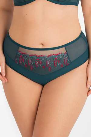 Gorsenia briefs with embroidered mesh K797 Massima, Green