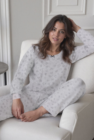 Vivisence Two-piece women's pyjama set 2023, Grey