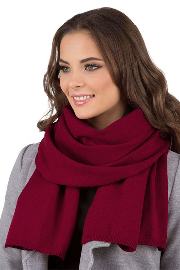 Vivisence Stylish Women's Winter Scarf Made From Warm And Soft Fabric Blend For Ladies Comfortable Design Perfect For Cold Winter And Autumn Days , Maroon