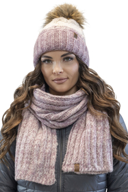 Vivisence Écharpe Femme Longue Moderne En Fil Chaud Et Douillet Polyvalente 7105, rose