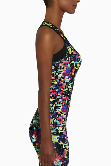 Bas Bleu women's patterned sports top Revel Top 50, 