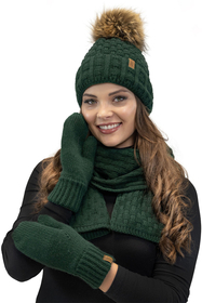 Vivisence Écharpe Femme Hiver Douce Et Chaude Pour Les Journées Froides 7015S, vert