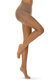 Vivisence Tights High-Waisted 20 DEN Thin With Reinforced Toe Part And Corrective Panties Shaping Belly Hips Buttocks Thighs Comfortable Waist Trim, beige