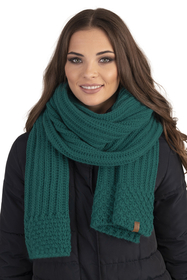 Vivisence Damen Mütze mit Schal Set Mit Fleecefutter Wärme An Wintertagen 7016, dunkeltürkis