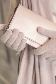 Vivisence Women's Winter Gloves Wool Ideal For Cold Weather 7201, powder pink